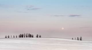 Moonrise Over Snowfields