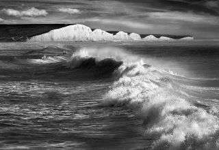 Sea Spray off Seven Sisters