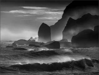 Peter-North_Sea-Mist-at-Sunset-Mono